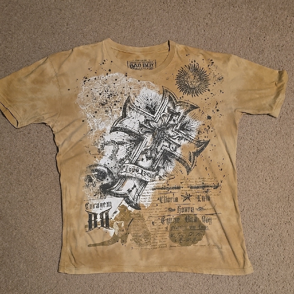 Bad Boy MMA Tan Graphic Tee